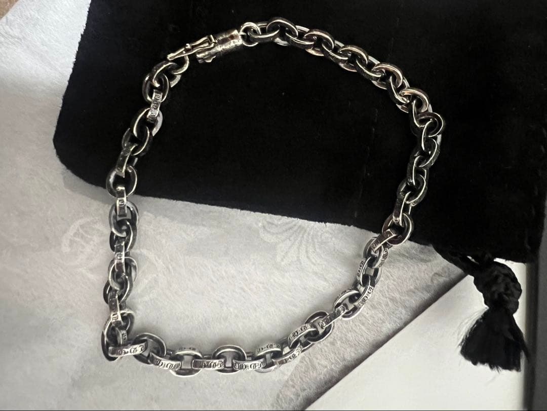 Chrome Hearts ペーパーチェーンブレスレット8インチ