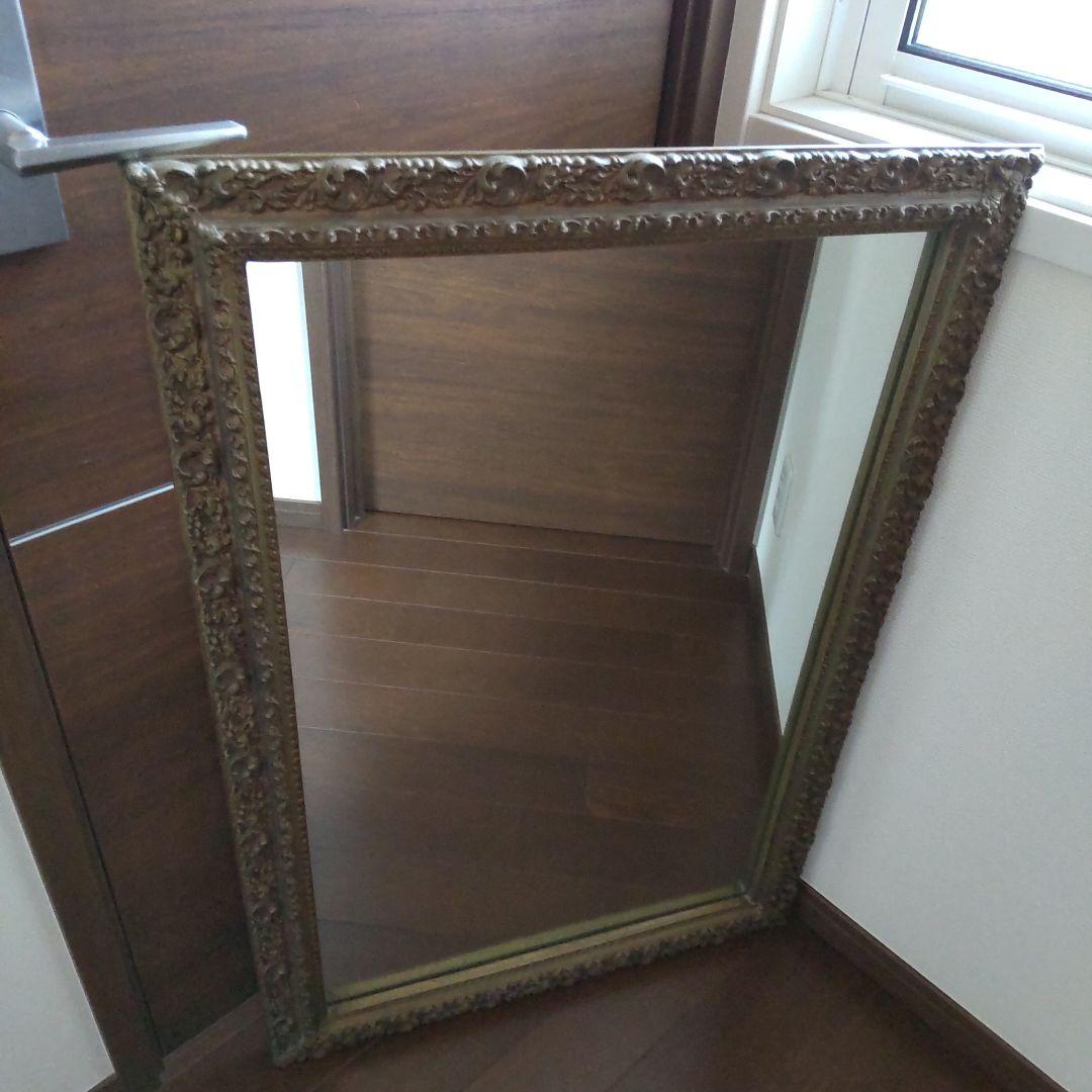 アンティーク　壁掛けミラー