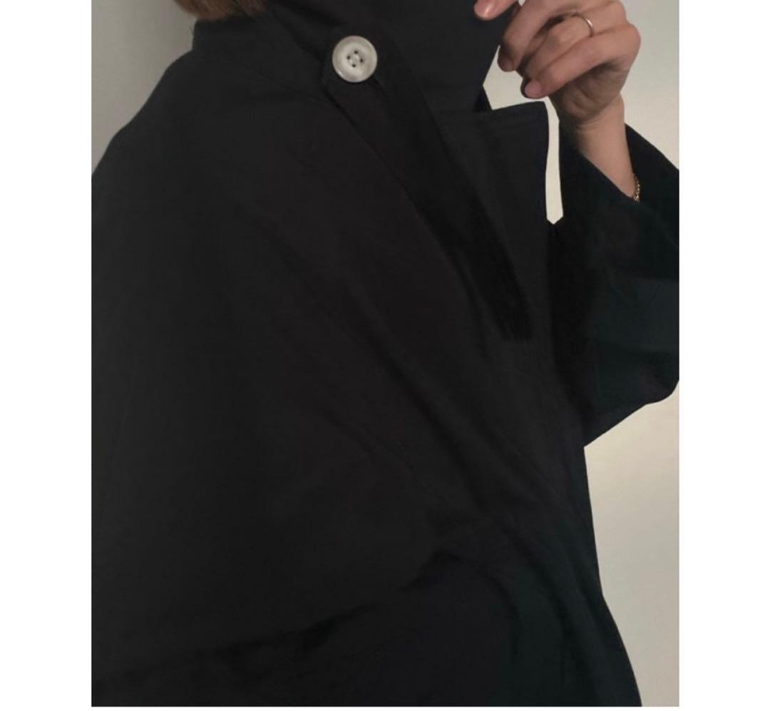 varet street volume trench coat ブラック