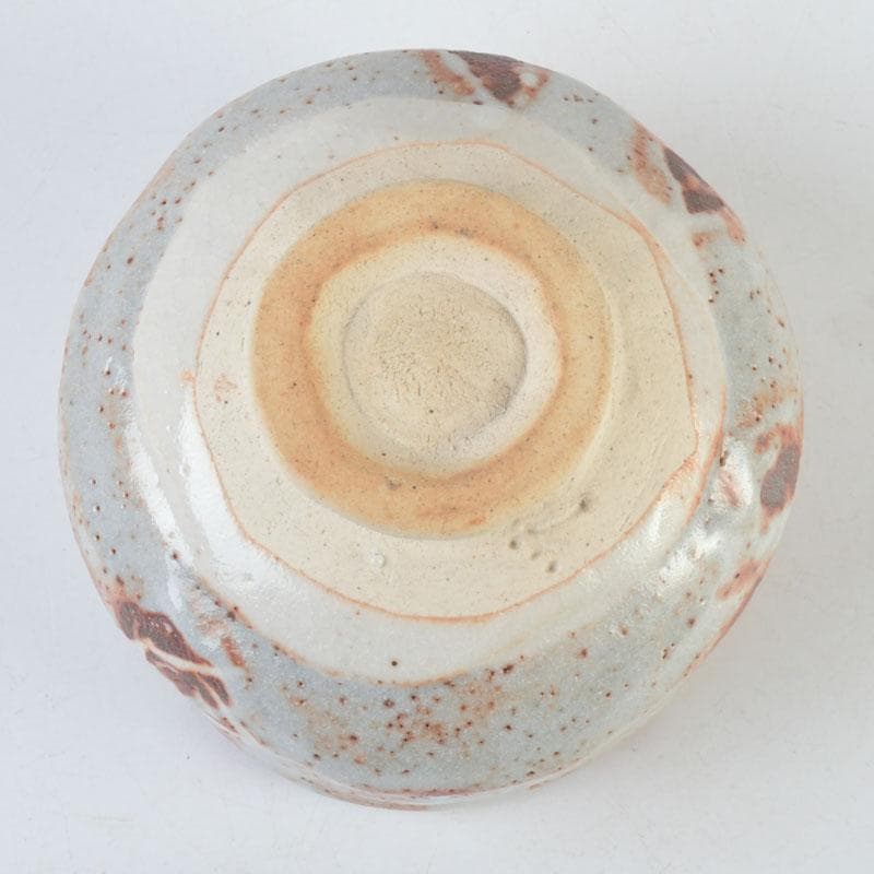 茶道具　加藤光右衛門作　鼡志野茶碗　共布共箱　C　9850