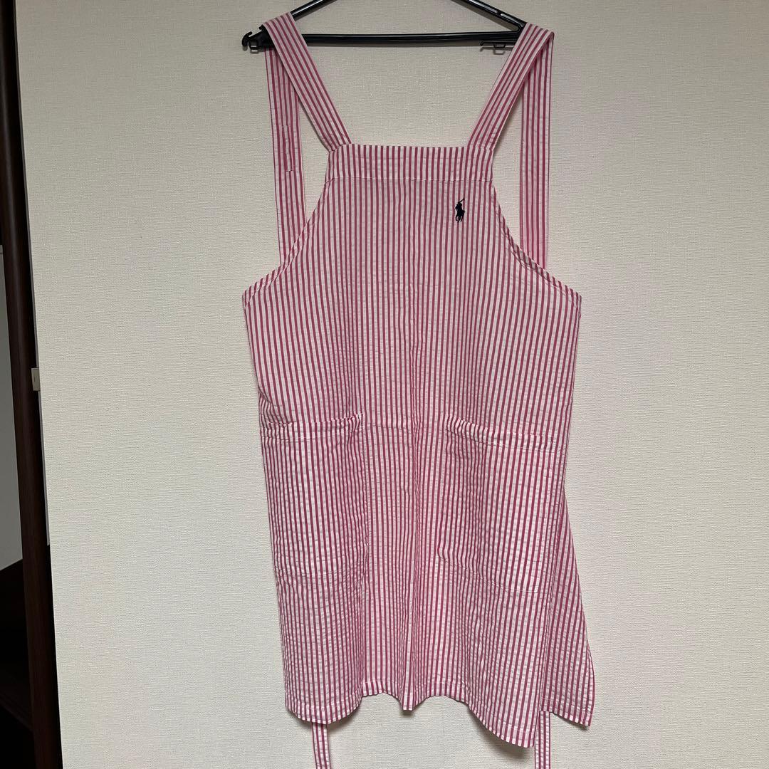 ★美品★ ラルフローレン　エプロン　サッカー生地