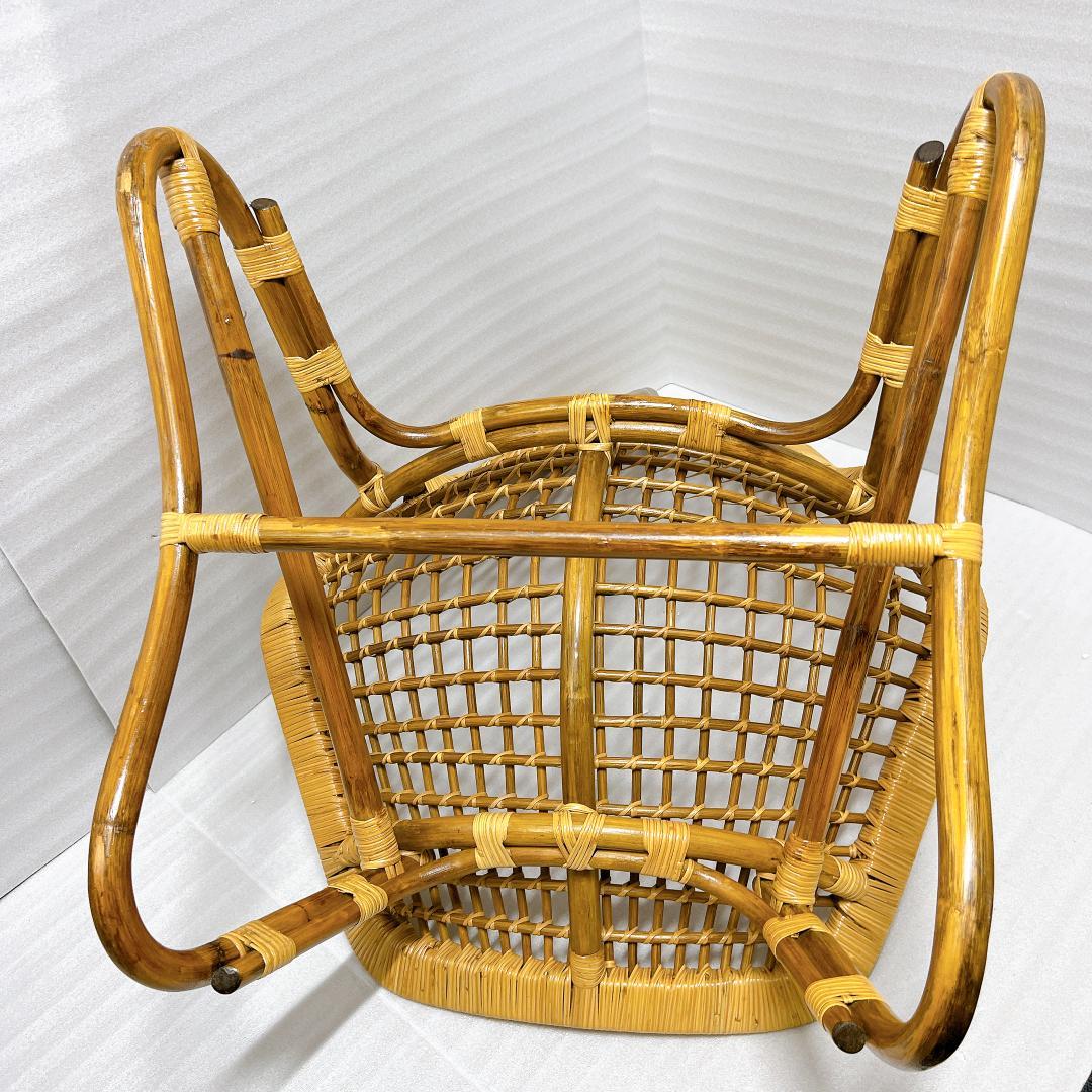 【良品✨送料無料】ラタンチェア 籐 椅子 アジアン家具 バリ風②