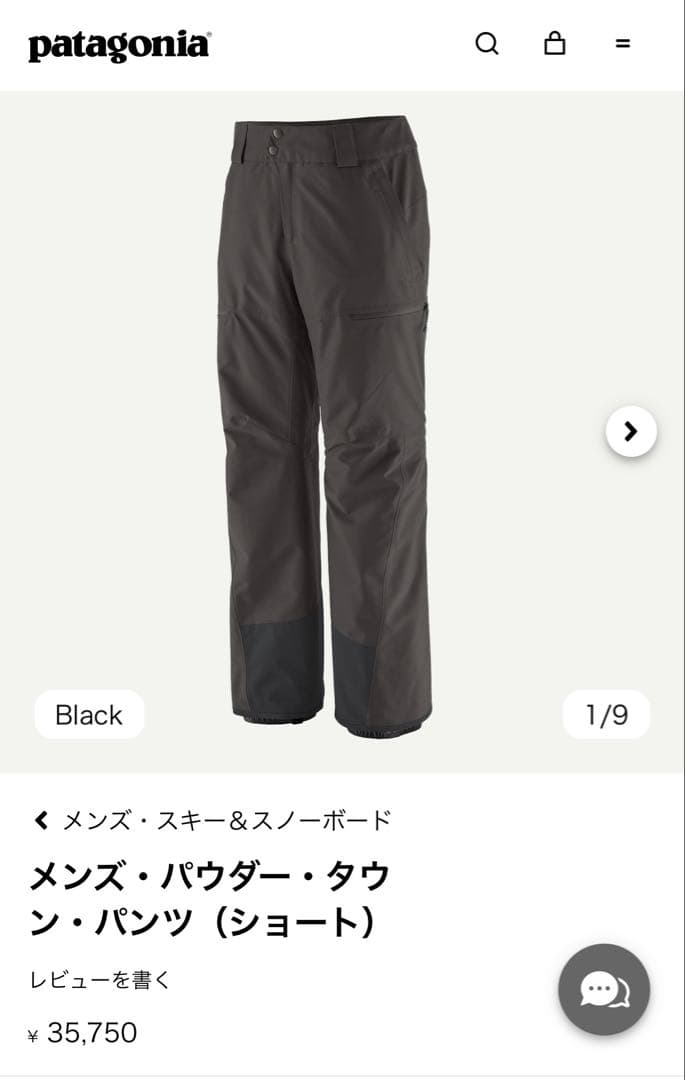 N*t様 Patagonia メンズ パウダー タウン パンツ（ショート）新品未