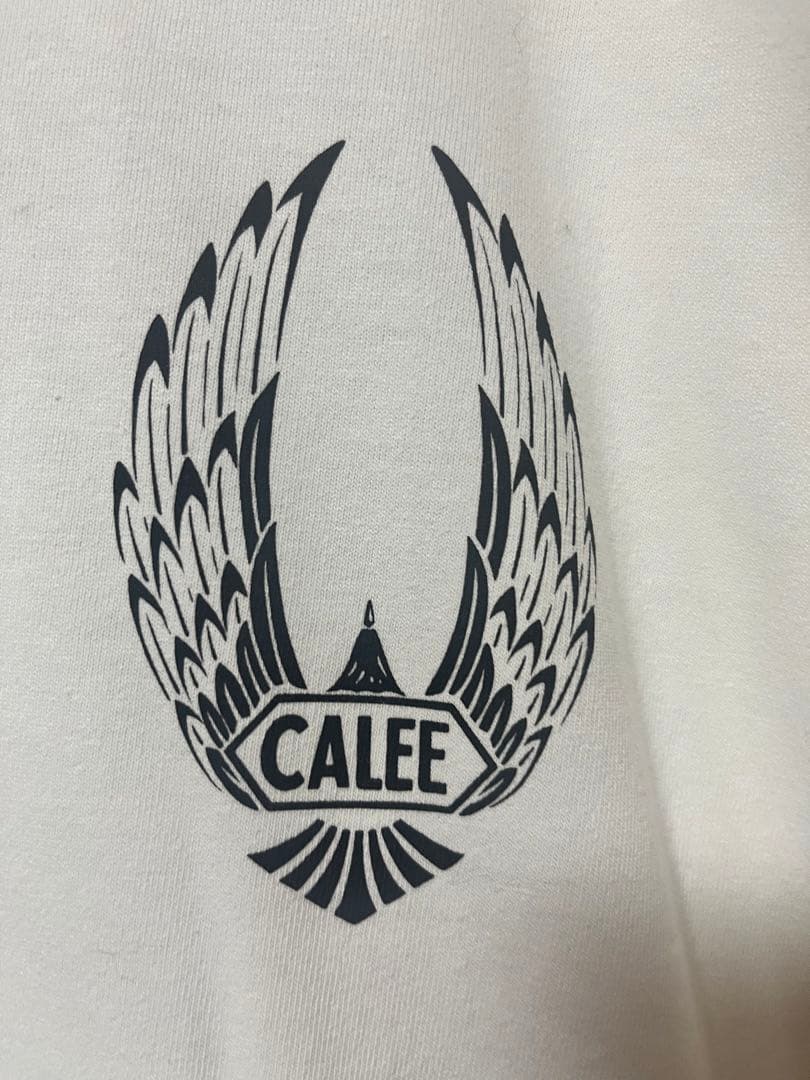 【新品未使用】CALEE 長袖カットソー ウィングロゴ ホワイト