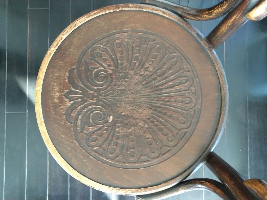 アンティークベントウッドチェア　ヴィンテージ曲げ木椅子 ダークブラウン