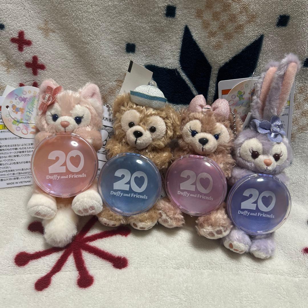 ダッフィーフレンズ カラフルハピネス　ぬいぐるみキーチェーン