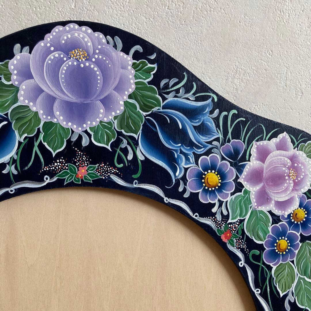 トールペイント 壁掛けミラー