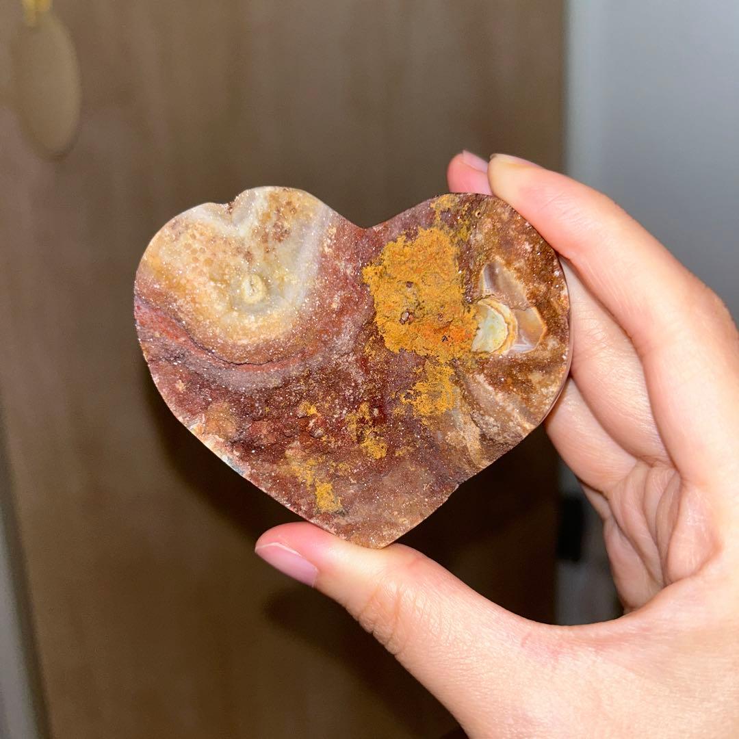サードニクス 原石 シュガー ハート 天然石 レア