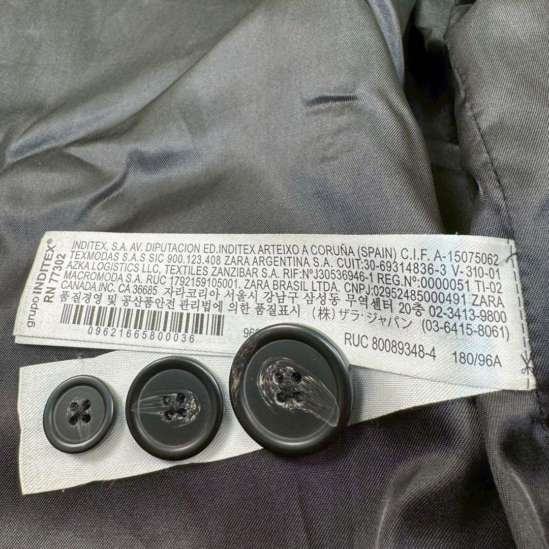 美品✨ ZARA ザラ レザー トレンチコート Mサイズ 黒 ベルト ダブル