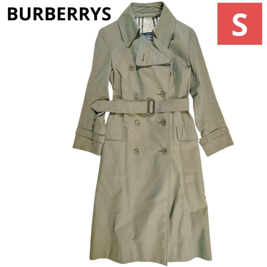 ヴィンテージ✨訳あり✨バーバリーズ トレンチコート カーキ色 ノバチェック