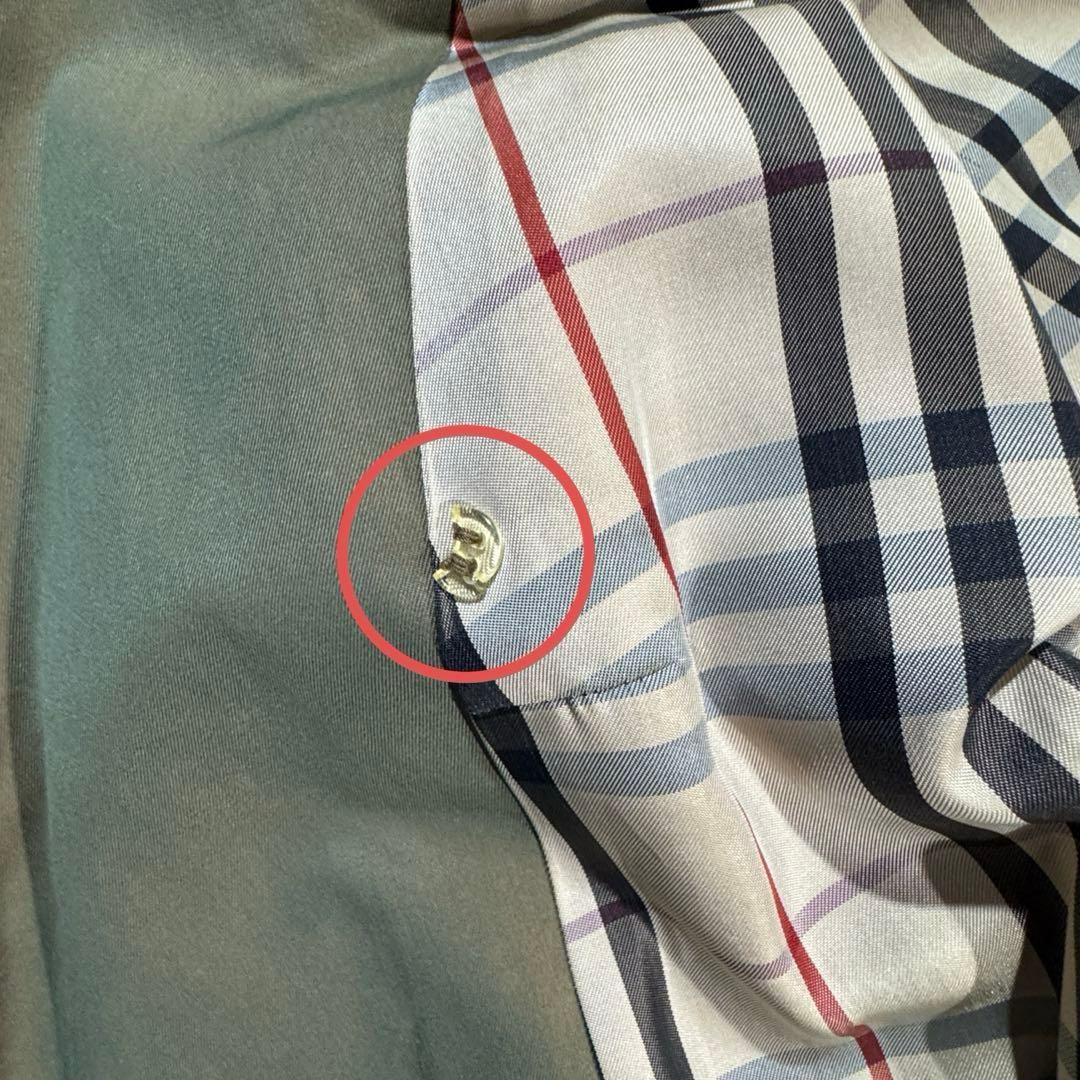 ヴィンテージ✨訳あり✨バーバリーズ トレンチコート カーキ色 ノバチェック