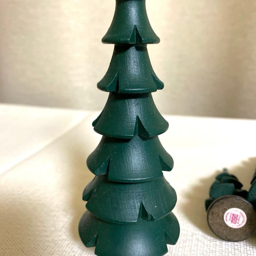ドイツ製　エルツ　もみの木　ツリー　木製　4本セット