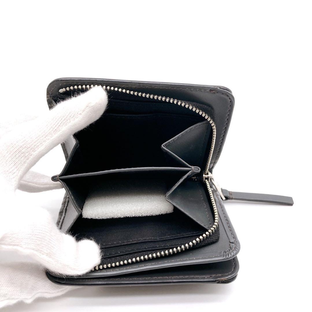 PaulSmith コンパクト 二つ折り ブラック マルチストライプ