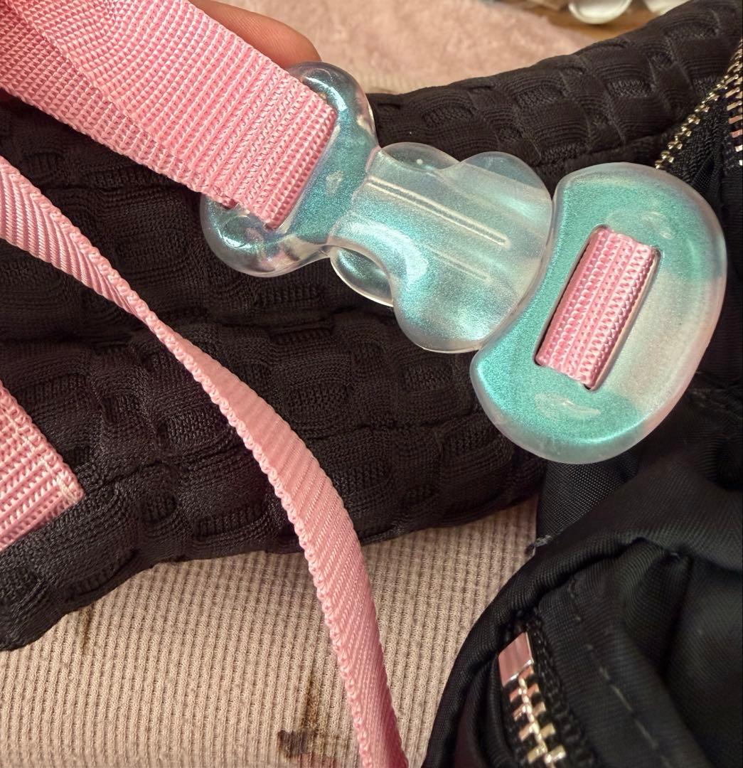 MIKIOSAKABE 7pockets ナイロンバッグ　BLACK×pink