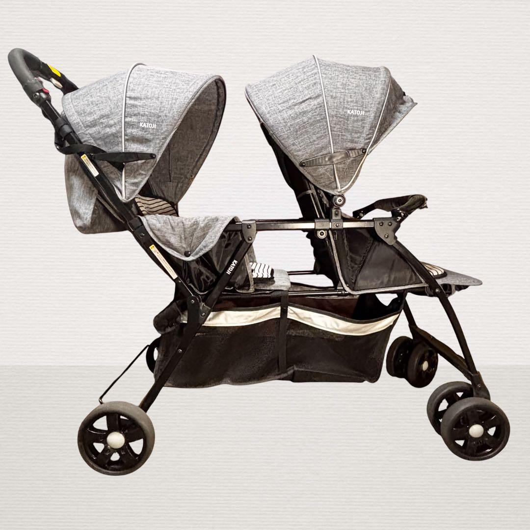✨美品✨ KATOJI タンデムストローラー 二人乗りベビーカー