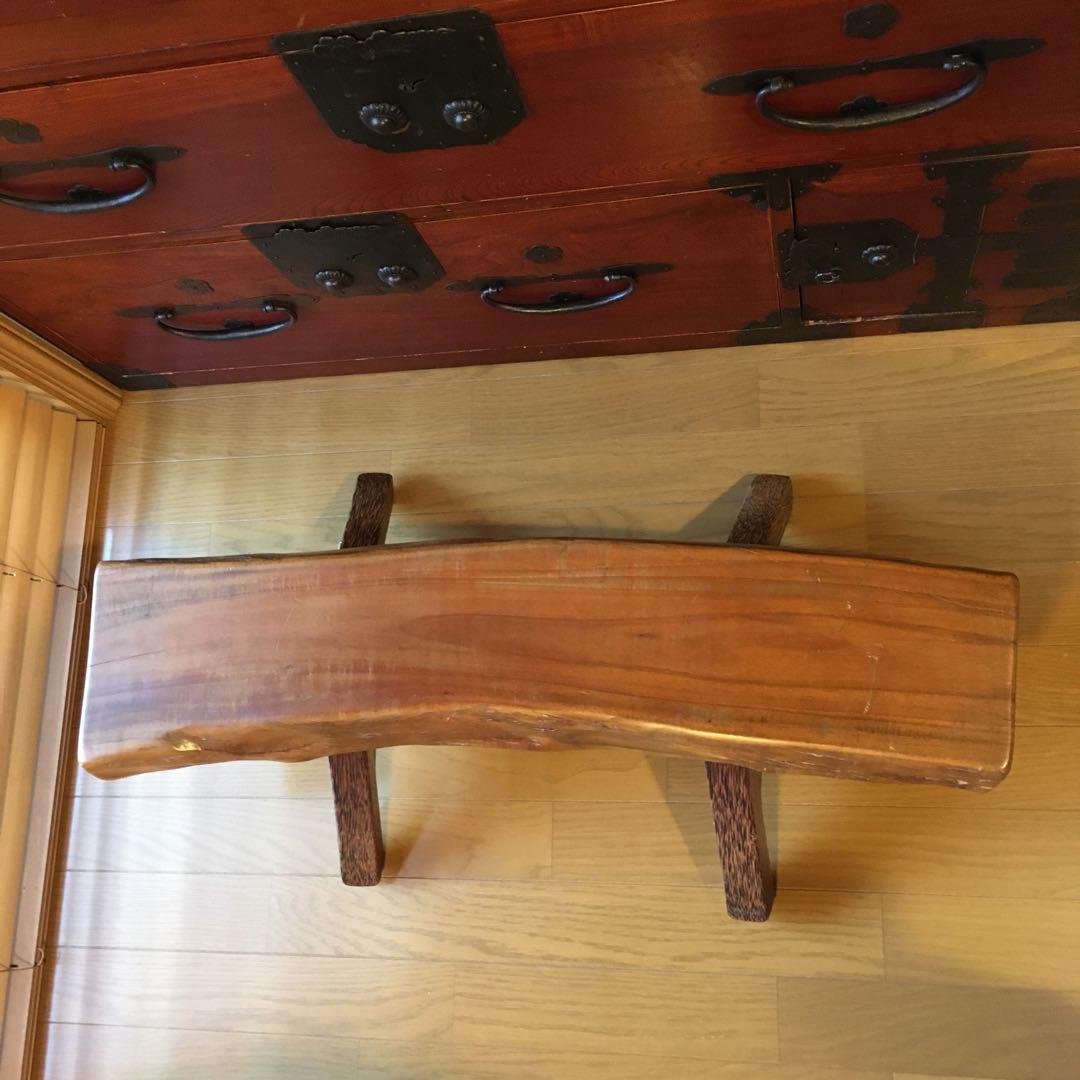 無垢材 天然木ミニベンチ