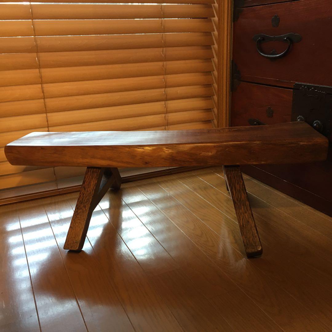 無垢材 天然木ミニベンチ