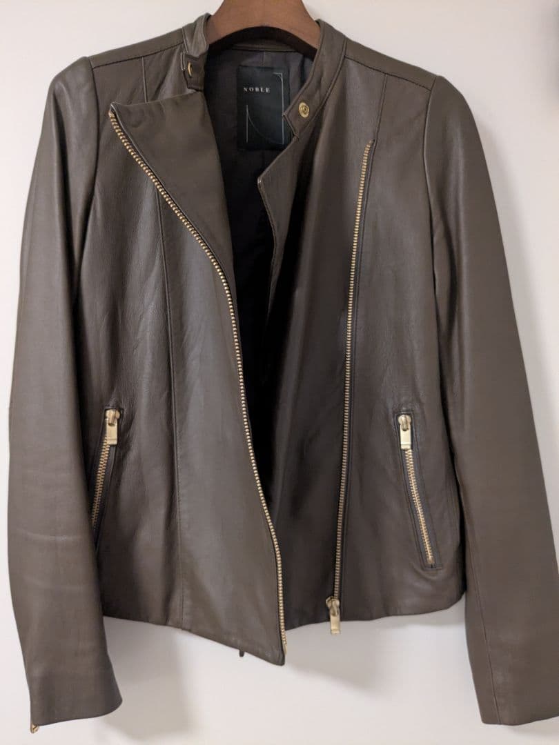 スビック＆スパン NOBLE ラムレザー ライダース ジャケット 本革