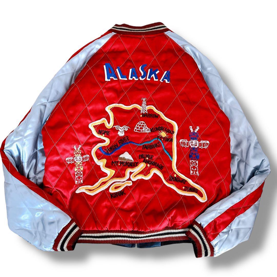 希少 テーラー東洋 スカジャン スーベニアジャケット リバーシブル ブラック 赤