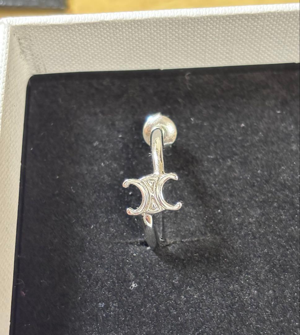 ギ*ン様 CELINE シルバーピアス 箱付き