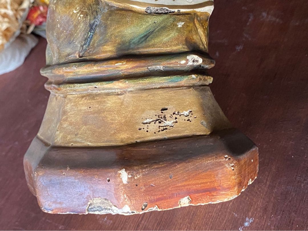 希少 白鳩を抱く幼子イエス少年 キリスト像 置物 インテリア アンティーク