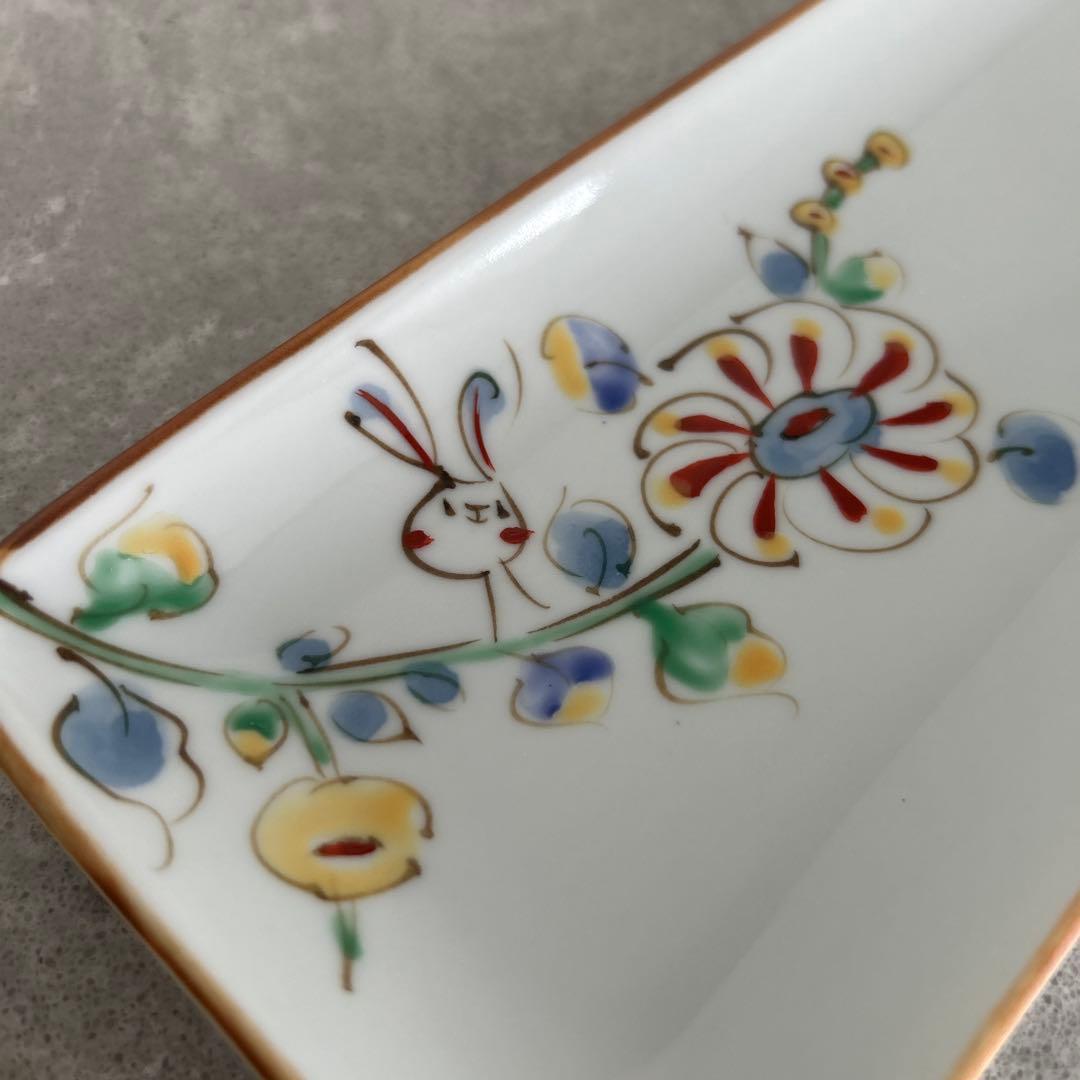 空萌工房　作家　田口紀美子さん　うさぎシリーズ　大長皿