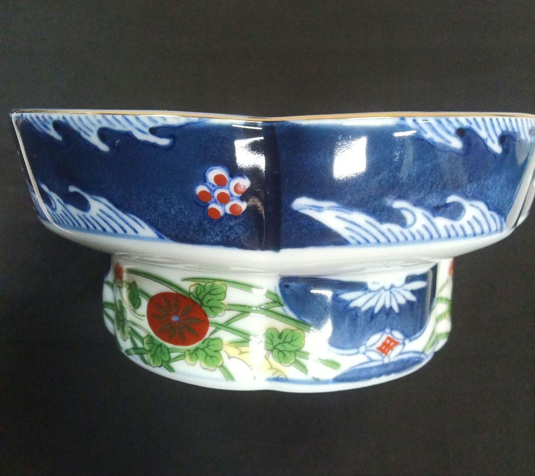 835.新品未使用/古伊万里 /美濃焼/大名丼５個＆刺し身鉢＆千代久セット