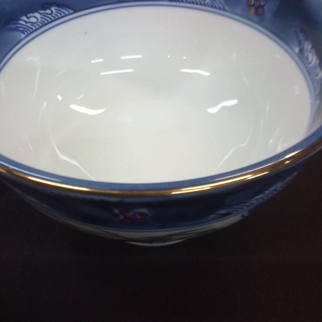 835.新品未使用/古伊万里 /美濃焼/大名丼５個＆刺し身鉢＆千代久セット