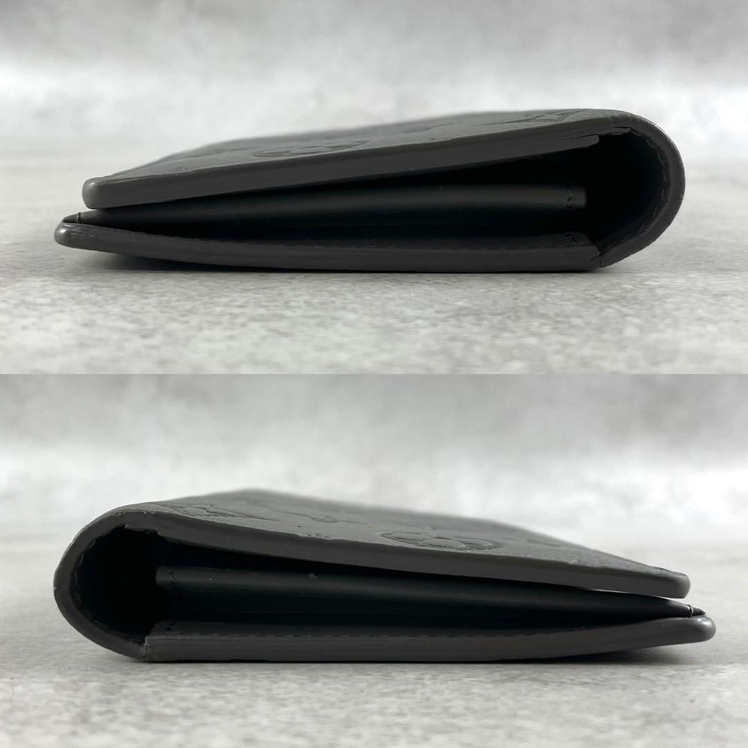 【美品】ルイヴィトン 長財布 モノグラムシャドウ ブラザ レザー トリヨン