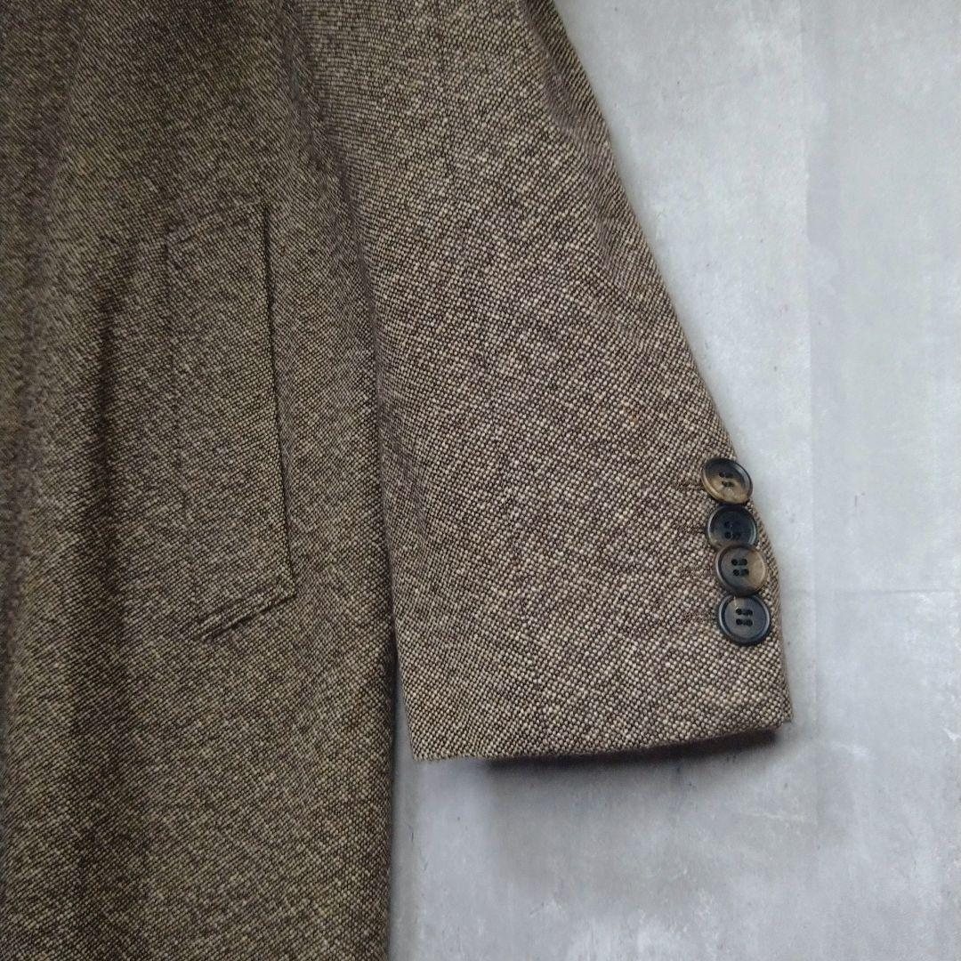 ポールスミス カシミヤ アンゴラ ステンカラーコート Lサイズ ロング丈