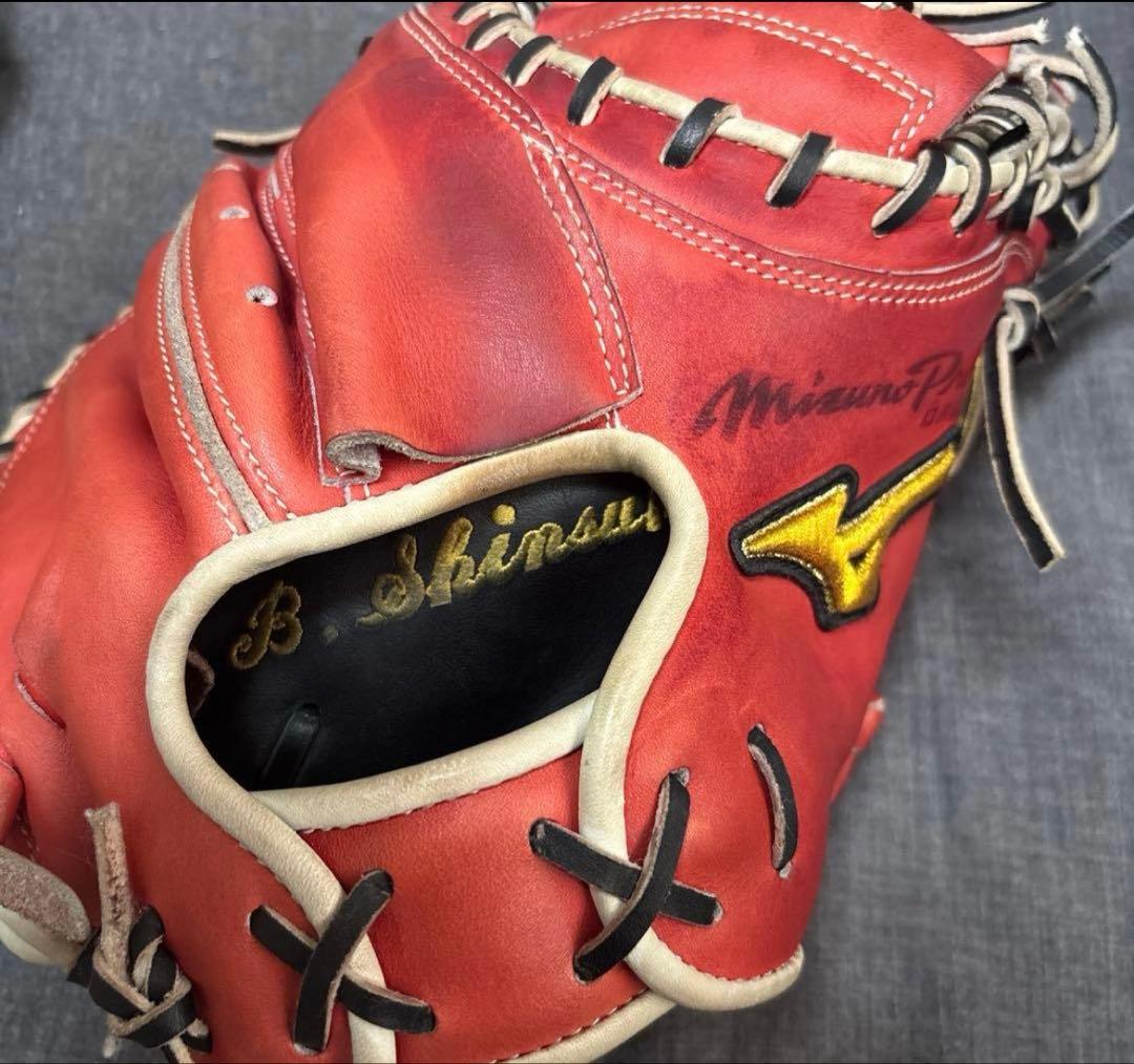 ミズノプロ 軟式グローブ レッド