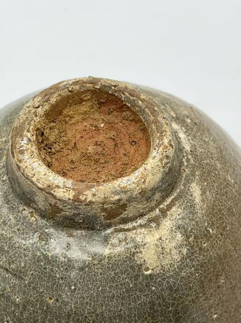 南北朝時代 青釉 越窯茶碗 刑窯茶盞 希少珍貴 茶道具　茶杯 盃 (A-90)