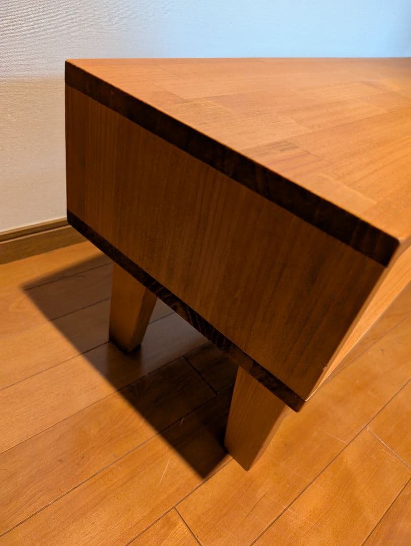 《送料込》無印良品 タモ材 オープンシェルフ 脚付キャビネット 棚 木製 廃盤品