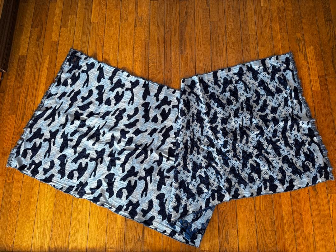 ルイヴィトンカモフラストールメンズレディース迷彩ロゴ