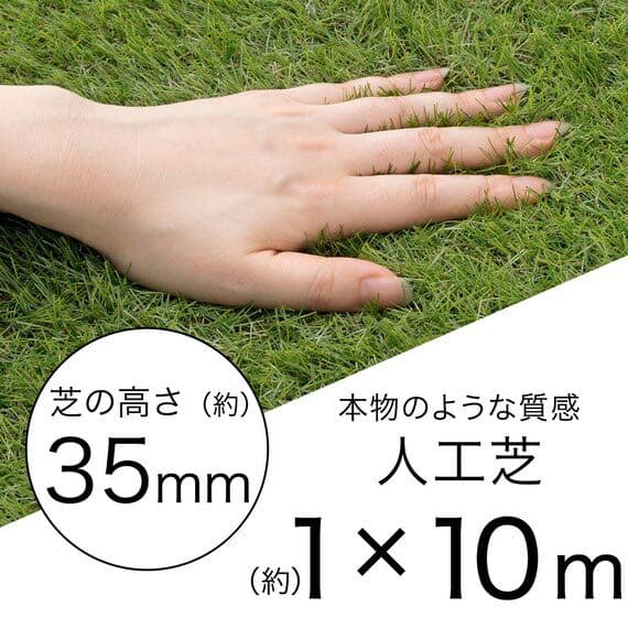 人工芝　1m × 10m 高さ　5本