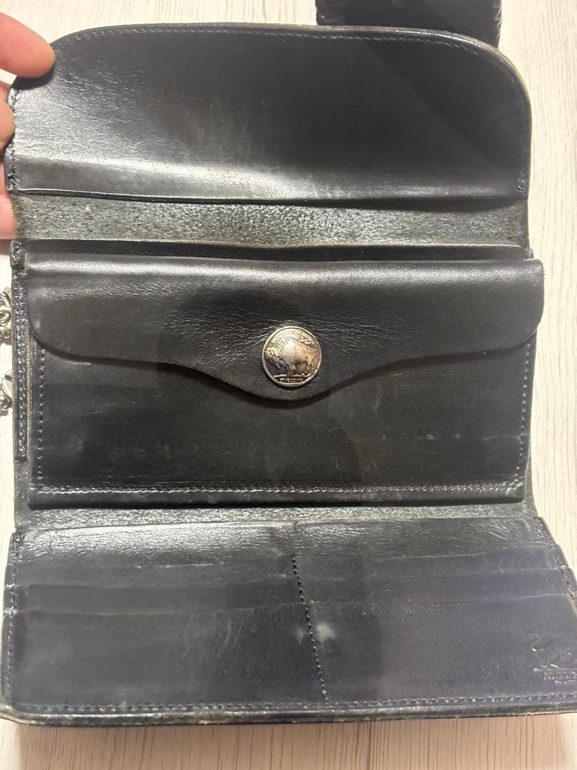 m*i様 ALZUNI カスタムバイカーウォレット　パイソンシルバーカスタム