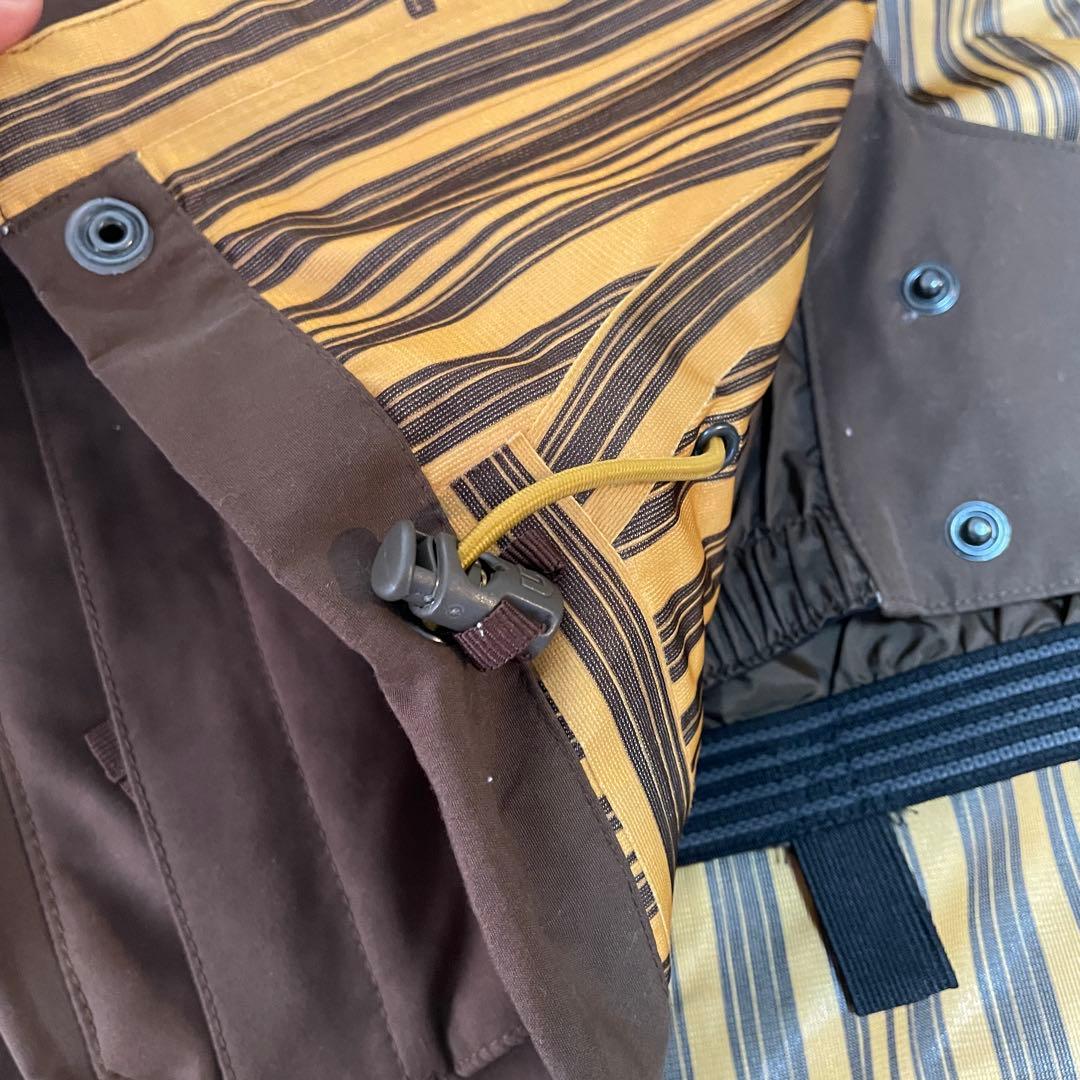 Burtonバートンスキーウェアスノーボードジャケットパーカーフード茶色ブラウン