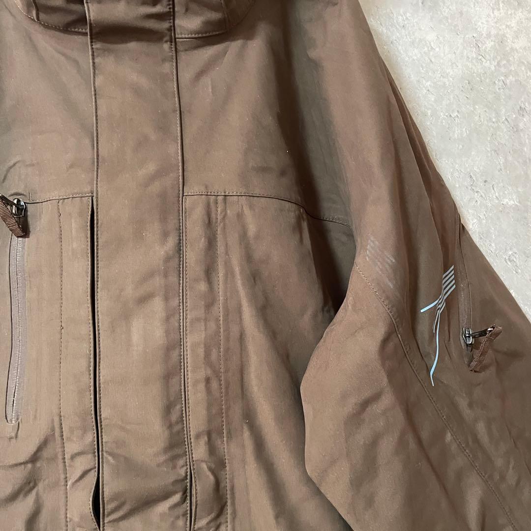 Burtonバートンスキーウェアスノーボードジャケットパーカーフード茶色ブラウン