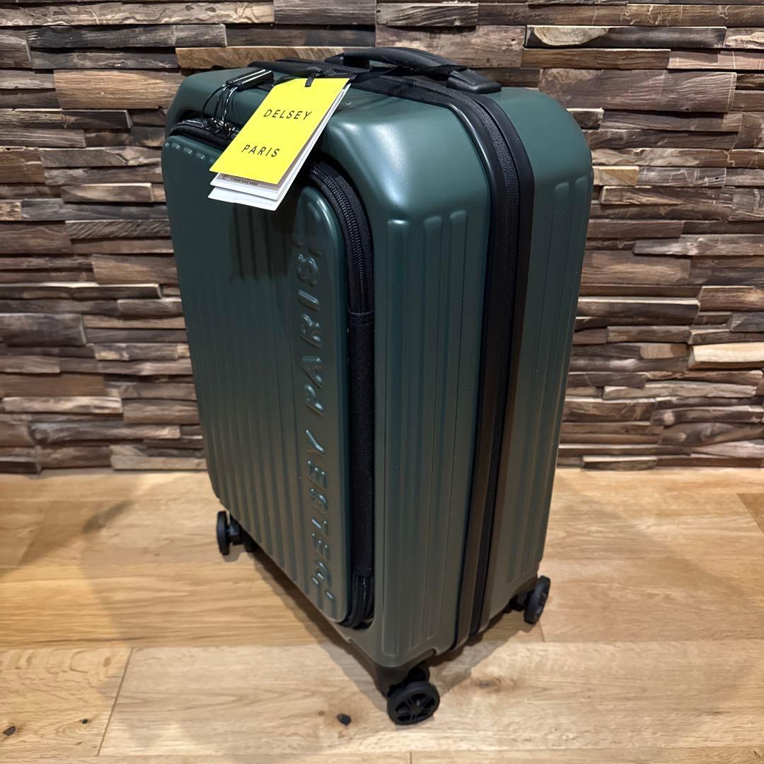 【新品未使用】DELSEY PARIS ダークグリーン キャリーケース 38L