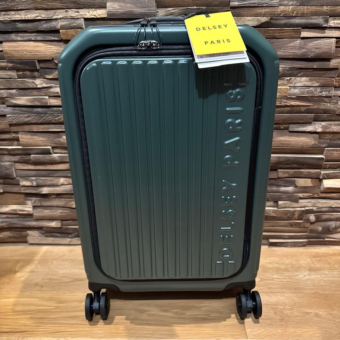 【新品未使用】DELSEY PARIS ダークグリーン キャリーケース 38L