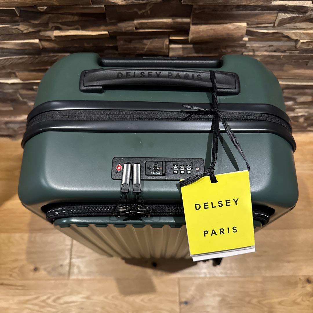 【新品未使用】DELSEY PARIS ダークグリーン キャリーケース 38L