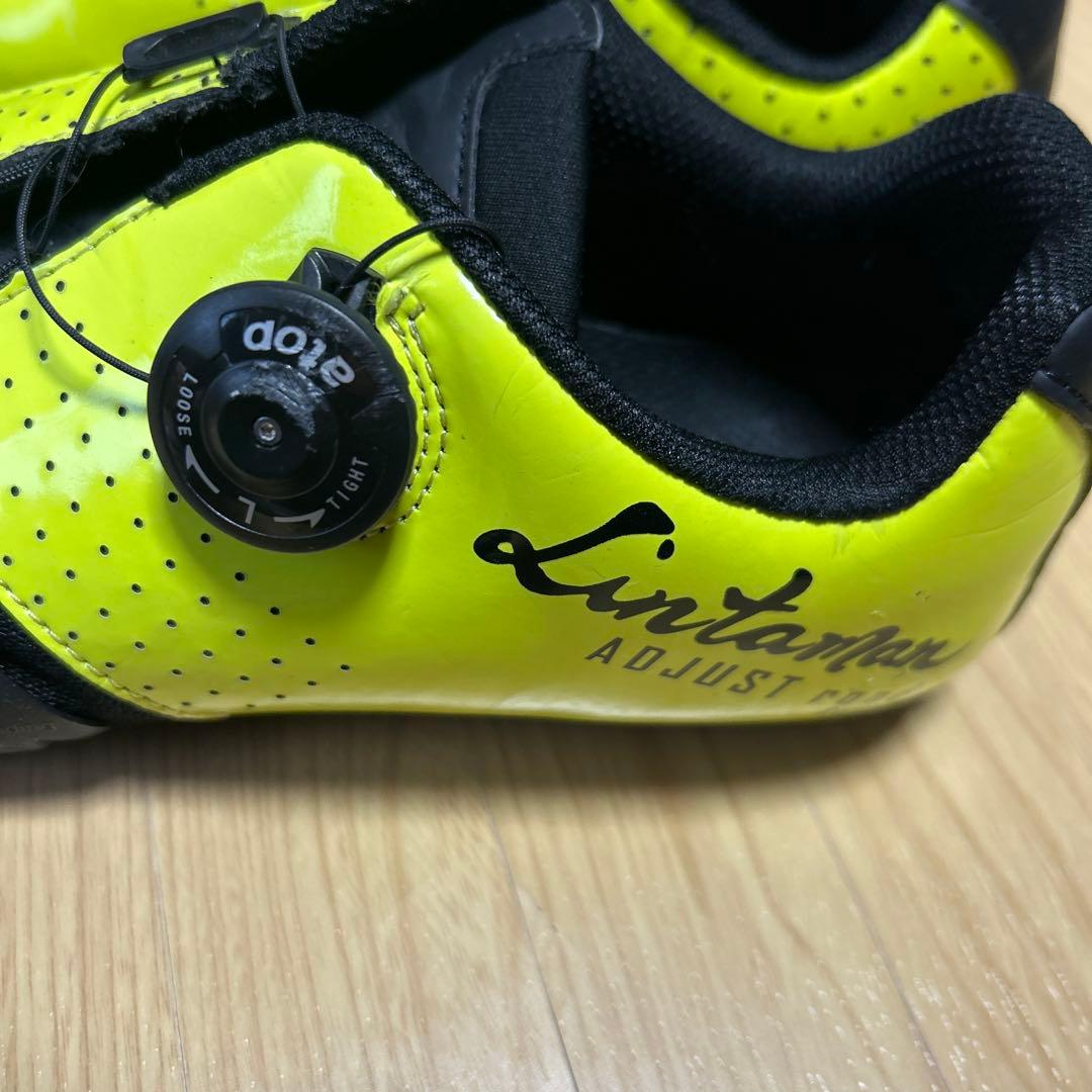 lintaman 蛍光イエロー シューズ EU42 US8