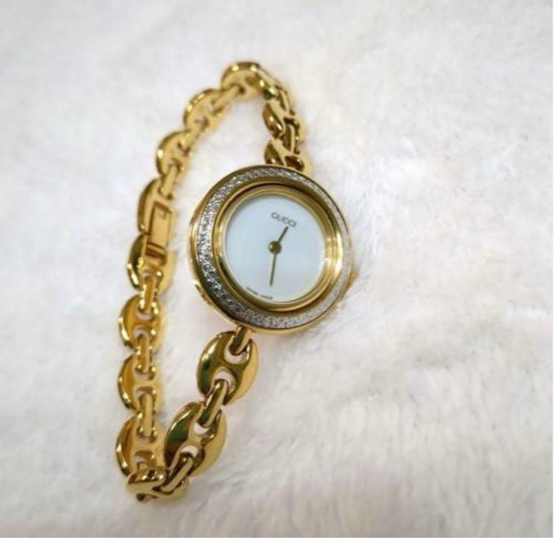 GUCCI グッチチェンジベゼル1200 6色 ゴールド 時計 　箱付き稼動品