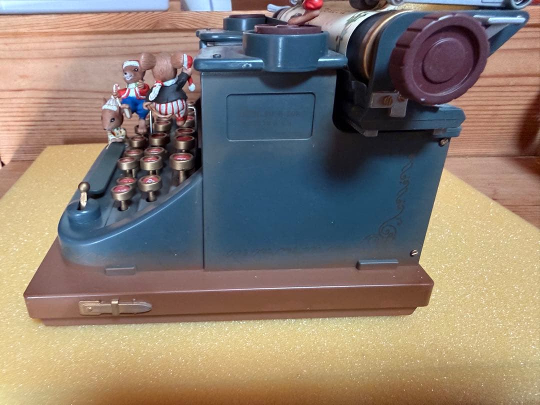 ENESCO クリスマス オルゴール タイプライター 1989年製 箱・説明書付