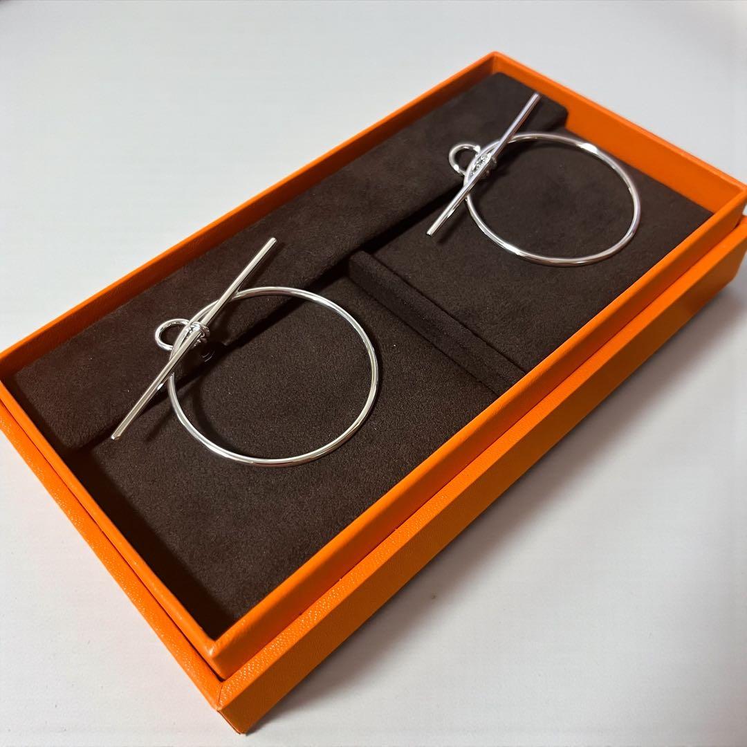HERMES エルメス ループ mm グラン ペンダント シルバー フープピアス