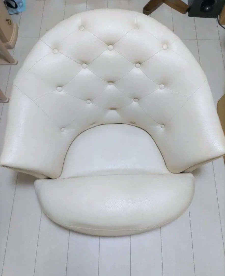 一人掛けソファー チェア エレガント サロンチェア キルティング 回転式