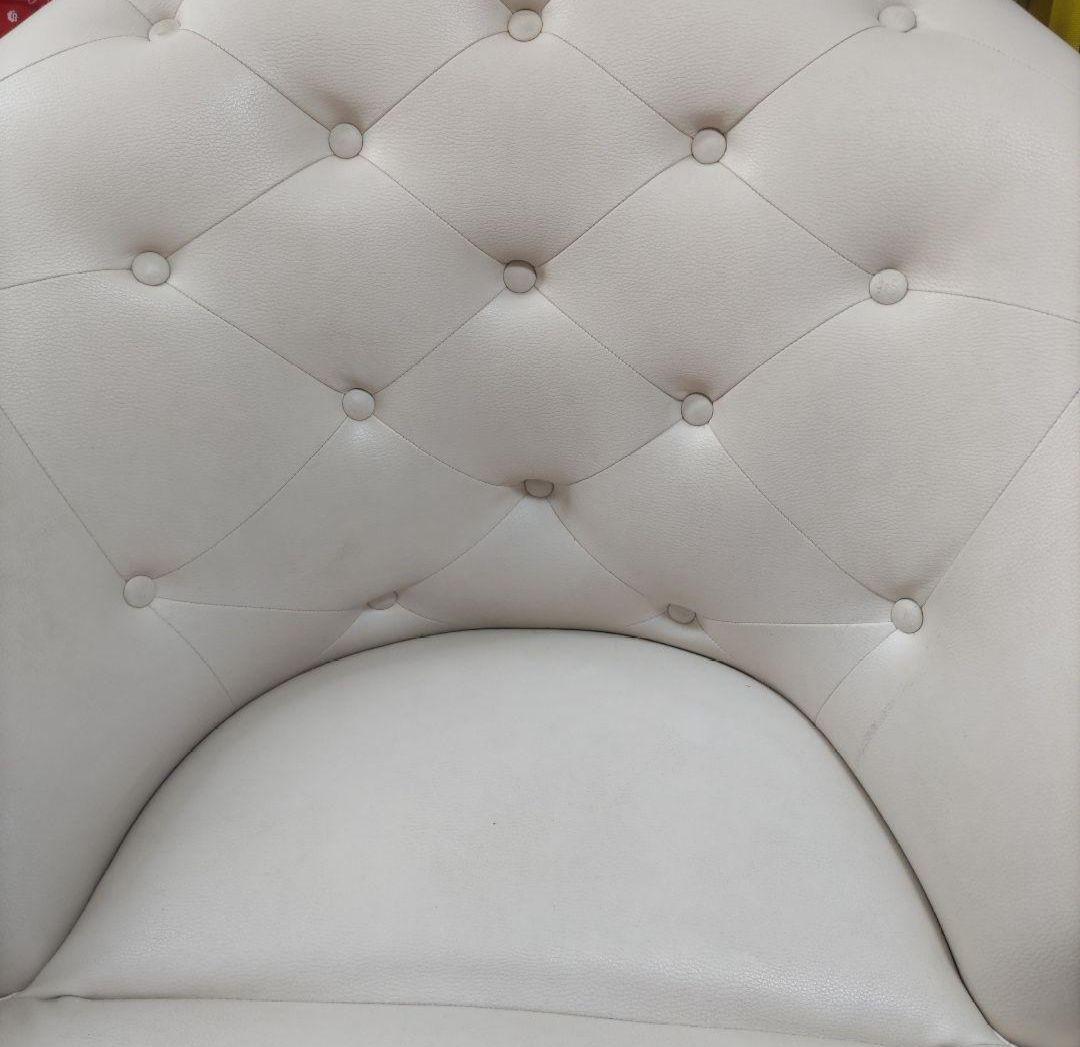 一人掛けソファー チェア エレガント サロンチェア キルティング 回転式