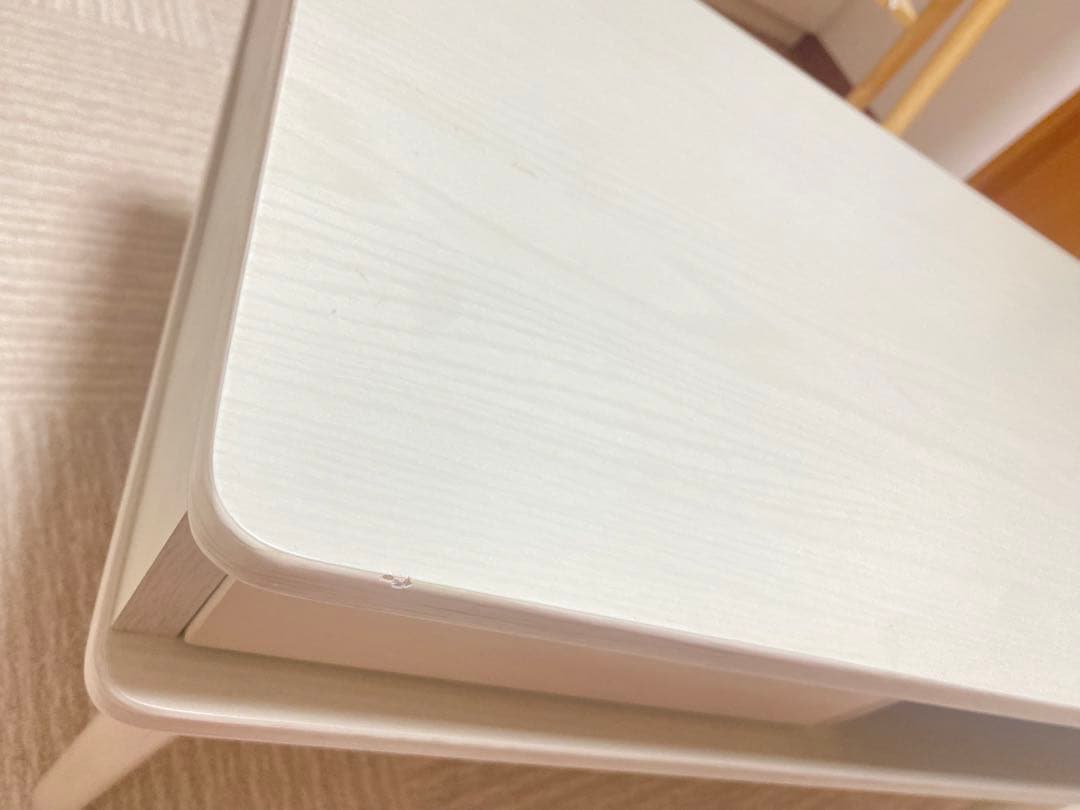 センターテーブル 引き出し付き　ホワイト