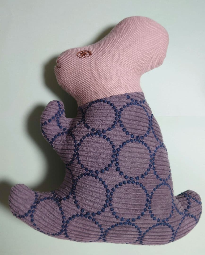 ミナペルホネン　こうさぎクッションタンバリン　グレー/グリーン