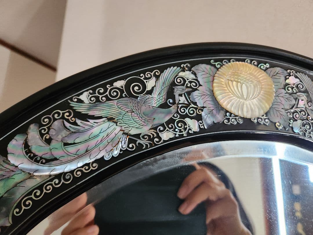 希少螺鈿の鏡台　高級家具アンティークヴィンテージ古道具骨董美術品